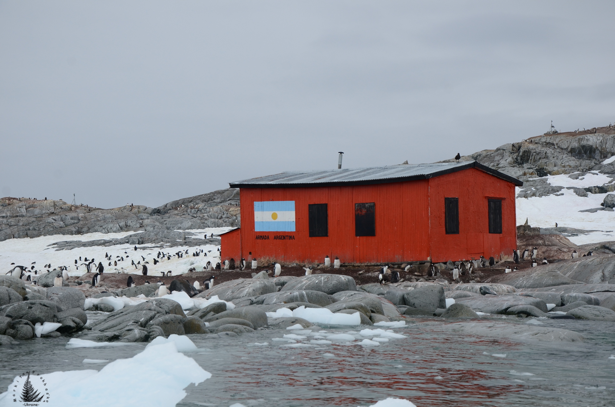 Groussac Refuge Petermann Island Antarctica, Острів Петерманн Антарктида