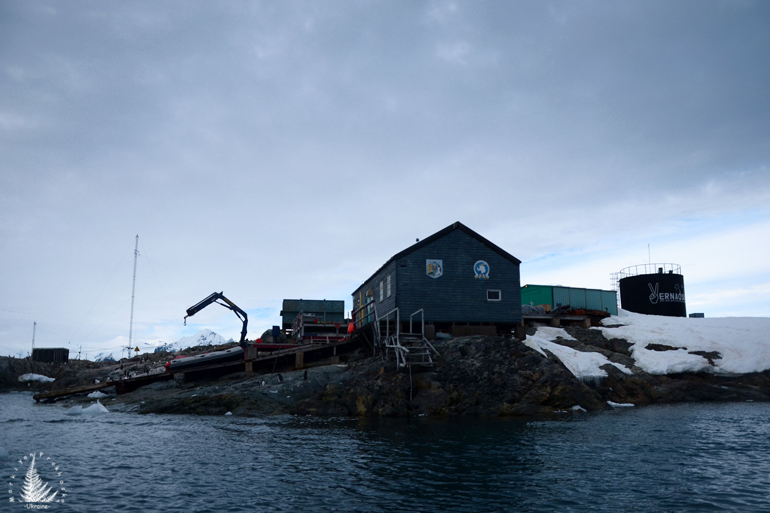 A panoramic view of Vernadsky Station Antarctica