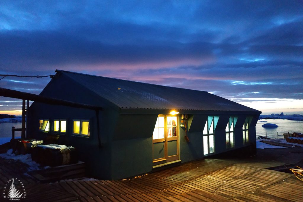 In the sunset light Antarctica