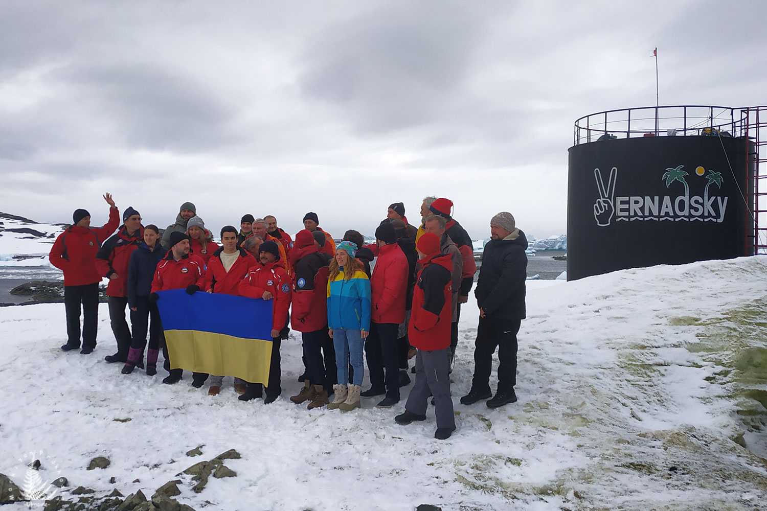 Ukrainian scientists at Vernadsky Station, Antarctica,