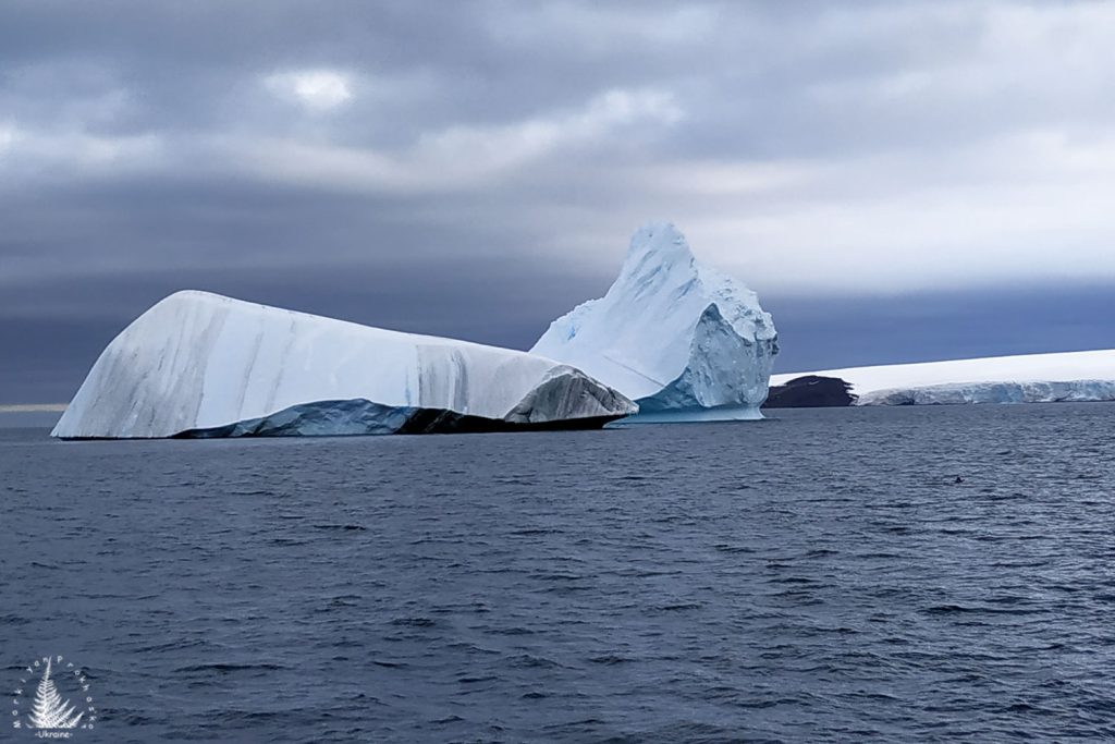 colorful iceberg in antarctica