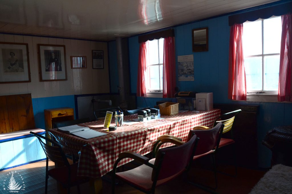 Port Lockroy's mess hall