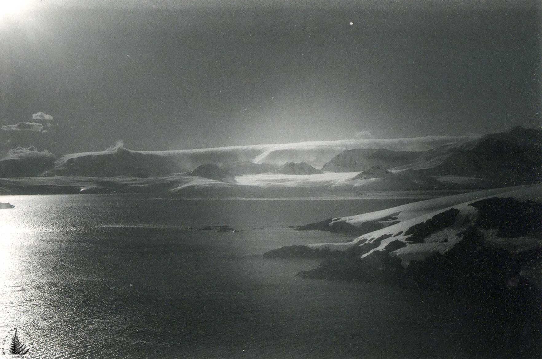 black and white antarctica